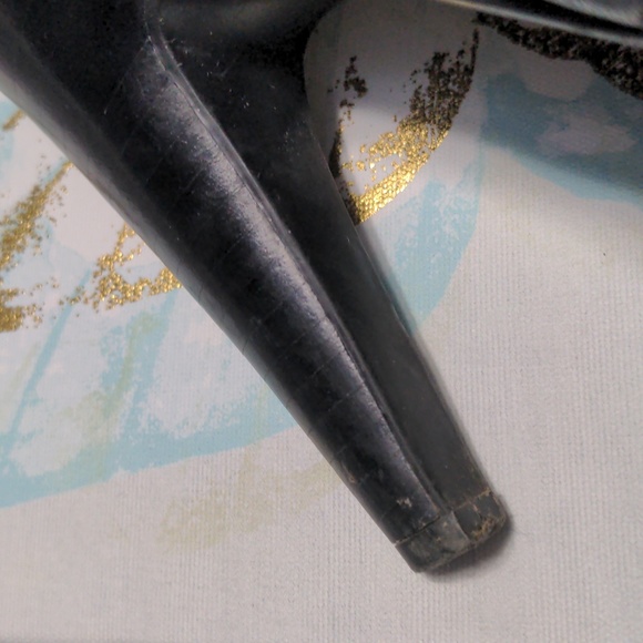 Nine West black heels, size 71/2.🐦 - Picture 3 of 8